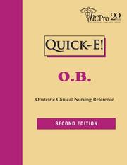 Cover of: O.b.: Obstetric Clinical Nursing Reference (Quick E)