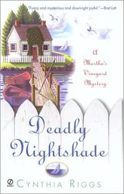 Deadly Nightshade (Martha's Vineyard Mysteries) by Cynthia Riggs