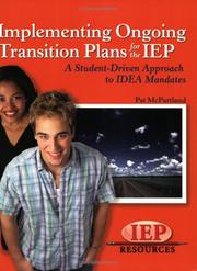 Implementing Ongoing Transitions Plans for the IEP by Pat McPartland