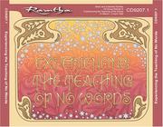 Cover of: Ramtha on Experiencing the Teaching of No Words (CD9207.1)