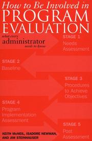 Cover of: How to be Involved in Program Evaluation | McNeil Keith