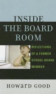 Cover of: Inside the Board Room: Reflections of a Former School Board Member