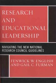 Cover of: Research and Educational Leadership | Gail Furman