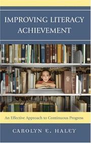 Cover of: Improving Literacy Achievement: An Effective Approach to Continuous Progress