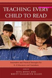 Cover of: Teaching Every Child to Read by Rita Stafford Dunn