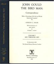 John Gould the Bird Man by Gordon C. Sauer