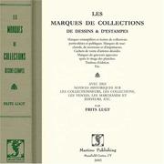 Cover of: Marques De Collections De Dessins & D'estampes, Avec Des Notices Historiques Sur Les Collectionneurs, Les Collections, Les Ventes, Les Marchands Et Editeurs, Etc.les