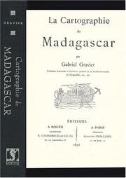 LA Cartographie De Madagascar by Gabriel Gravier