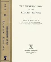 Cover of: The Municipalities of the Roman Empire