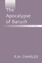 Cover of: The Apocalypse of Baruch by Robert Henry Charles