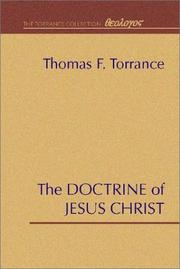 Cover of: The Doctrine of Jesus Christ