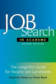 Cover of: Job Search In Academe: The Insightful Guide for Faculty Job Candidates