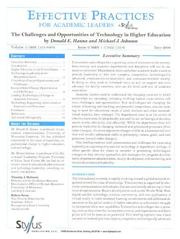 Cover of: Effective Practices for Academic Leaders: The Challenges and Opportunities of Technology in Higher Education (Effective Practices for Academic Leaders)