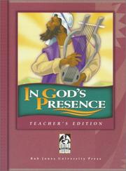 Cover of: In God's Presence: Worship in the Bible, the Nature of Music, Music's Role in Worship