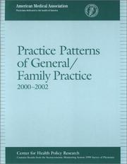 Cover of: Practice Patterns of General/Family Practice 2000-2002 by American Medical Association.