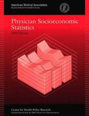 Cover of: Physician Socioeconomic Statistics 2003 (Discontinued(Physician Socioeconomic Statistics))