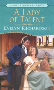Cover of: A Lady of Talent by Evelyn Richardson