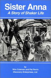 Cover of: Sister Anna : A Story of Shaker Life