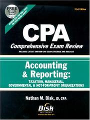 Cover of: CPA Comprehensive Exam Review 2002-2003: Accounting & Reporting | Nathan M. Bisk