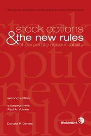 Cover of: Stock Options & the New Rules of Corporate Accountability