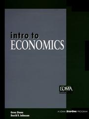 Cover of: Intro to Economics