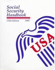 Cover of: Social Security Handbook, 1997 by United States. Department of Health and Human Services.