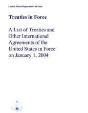 Treaties in Force by Treaty Affairs