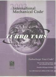 Cover of: International Mechanical Code 2003-Tabs F/Looseleaf Version by Icc