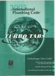 Cover of: International Plumbing Code 2003-Tabs F/Looseleaf Version