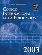 Cover of: 2003 International Building Code - Spanish Edition (de la Serie de Codigos Internacionales)