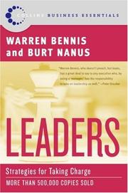 Cover of: Leaders by Warren G. Bennis, Burt Nanus