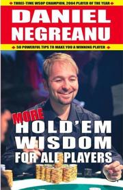 Cover of: More Hold'em Wisdom for all Players by Daniel Negreanu