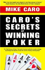 Cover of: Caro's Secrets of Winning Poker