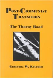 Cover of: Post-Communist Transition: by Grzegorz W. Kolodko