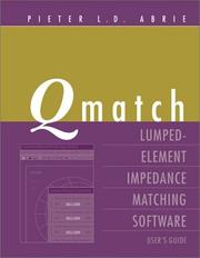 Cover of: Qmatch: Lumped-Element Impedance Matching Software