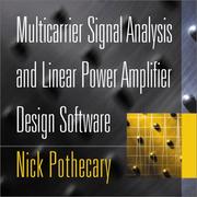 Cover of: Multicarrier Signal Analysis and Linear Power Amplifier Design Software