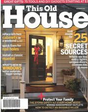 Cover of: This Old House, December 2005 Issue by Scott Omelianuk