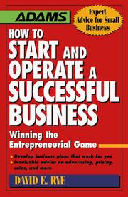 Cover of: How to Start & Operate a Successful Business: Winning the Entrepreneur's Game