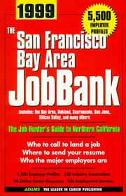 Cover of: San Francisco Bay Area Jobbank 1999 (San Francisco Bay Area Jobbank, 14th ed)