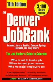 Cover of: The Denver JobBank, 1999