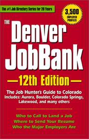 Cover of: The Denver JobBank (Adams JobBank) by Steven Graber, Adams Editors