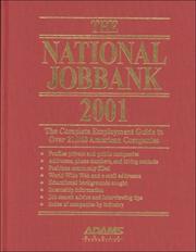 Cover of: The National Jobbank 2001 (National Jobbank)