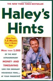 Cover of: Haley's Hints