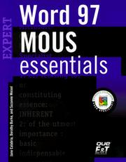 Cover of: Mous Essentials for Word 97 Expert (MOUS Essentials)