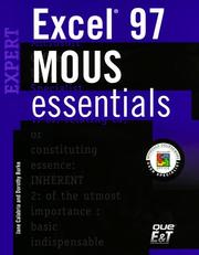 Cover of: Mous Essential Excel 97 Expert (MOUS Essentials)