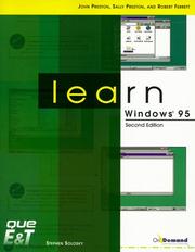Cover of: Learn Windows 95 (2nd Edition)