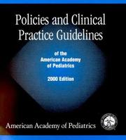 Cover of: Policy Reference Guide of the American Academy of Pediatrics by American Academiy of Pediactrics