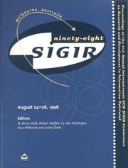 Cover of: Sigir, '98, Melbourne, Australia by 