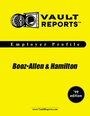 Cover of: Booz Allen & Hamilton: The VaultReports.com Employer Profile for Job Seekers