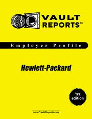 Cover of: Hewlett-Packard: The VaultReports.com Employer Profile for Job Seekers